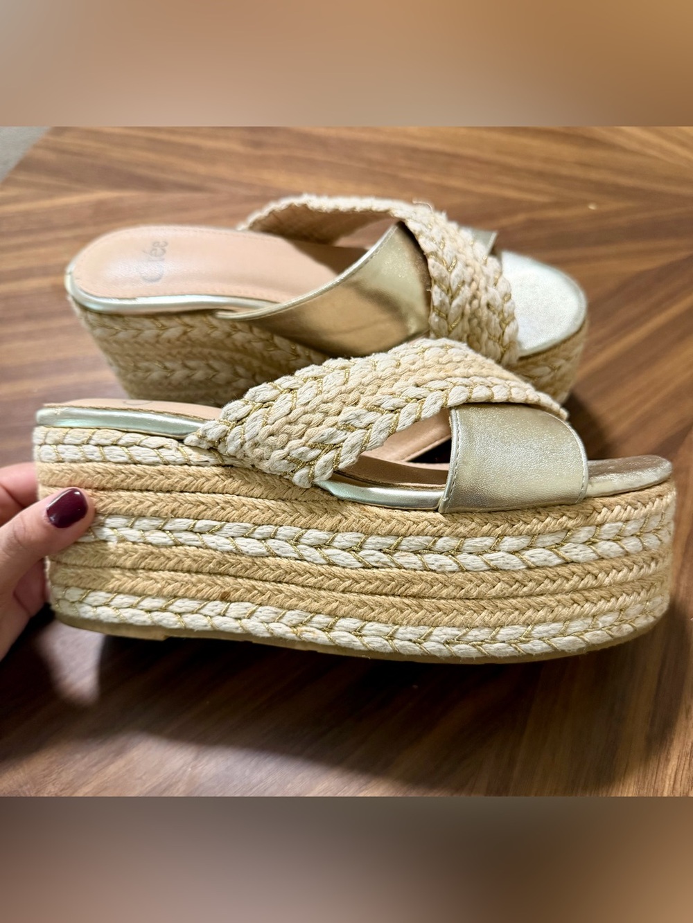 Clée Platform Sandals – "Nikola" Style – Size 7